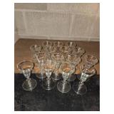 VINTAGE - Depression Glasses - Set of 15