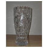 Glass Vase- Cut Crystal Design