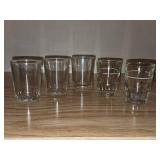 Shot glasses -Lot of 5
