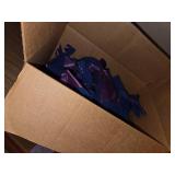 Box of blue and Purple Ribbon bows