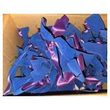 Box of blue and Purple Ribbon bows