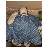 VINTAGE Mama and Baby Cloth Rabbit Dolls