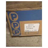 Box of woodworking staples and a Leveler