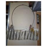 Tool pouch with chisels