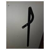 VINTAGE hand operated metal punch tool & garage door arms - Lot of 2 items