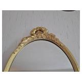 VINTAGE Ornate Oval mirror