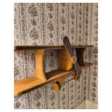 VINTAGE - Wooden Airplane shaped shelf