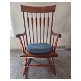 VINTAGE Wooden Rocking Chair with cushion