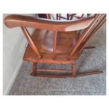 VINTAGE Wooden Rocking Chair with cushion