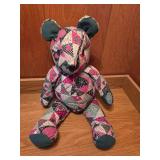 VINTAGE Handmade patchwork bear