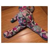 VINTAGE Handmade patchwork bear