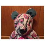 VINTAGE Handmade patchwork bear
