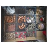 LOT of 3 trays - Variety of fasteners and construction hardware parts