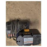 RYOBI battery charger with battery