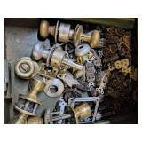Mixed lot of industrial scrap pieces and tools