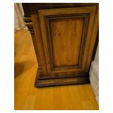 ANTIQUE hand carved display China cabinet