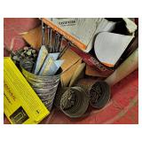 WHOLE BUCKET of Power staples, industrial screws, heavy duty nails and more