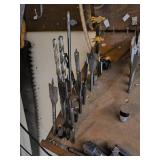 VINTAGE - Whole lot of hardware, drill bits, specialty tools