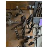 VINTAGE - Whole lot of hardware, drill bits, specialty tools