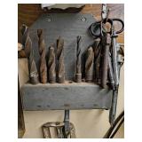 VINTAGE - Whole lot of hardware, drill bits, specialty tools