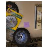 WHOLE WALL!!! Includes Hole saws, circular saw blades, cutting discs