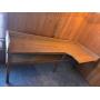 Cornered wall Table with shelf