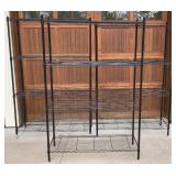 Three Black Wire 4 Shelf Systems