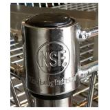 Two Chrome Wire Basket/Shelf Push Carts-NSF Shelf Tech Pro System