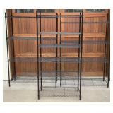 Three Black Wire 4 Shelf Systems - Various Sizes