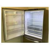 LG 26 cu. ft. 33 Inch Wide Bottom Freezer Refrigerator - Stainless Steel