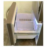 LG 26 cu. ft. 33 Inch Wide Bottom Freezer Refrigerator - Stainless Steel