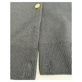Vintage Burberrys Black Cardigan Sweater - 100% Merino Wool - Made in England