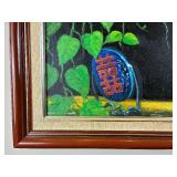 Framed Oil Painting on Canvas- Chinese Lady in Dudou