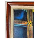 Framed Oil Painting on Canvas- Chinese Lady in Dudou