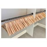 Bundle of 125 Wooden Hangers