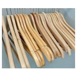 Bundle of 125 Wooden Hangers