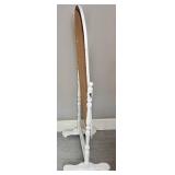 White Legacy Swivel Full Length Wood Floor Mirror