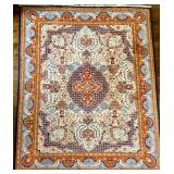 8 x 10 Hand Knotted Persian Wool & Silk Area Rug