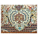 8 x 10 Hand Knotted Persian Wool & Silk Area Rug