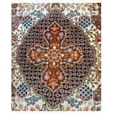 8 x 10 Hand Knotted Persian Wool & Silk Area Rug
