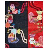 Vintage Peruvian Flatweave Kilim Rug/Tapestry