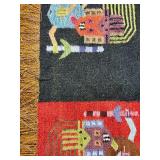 Vintage Peruvian Flatweave Kilim Rug/Tapestry