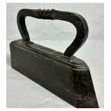 Cast Iron Wright Studios Cow Doorstop and Cast Iron Antique Sad Iron No 16