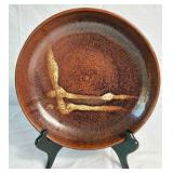 Matching Pair of Handmade Studio Pottery Serving Tray and Bowl
