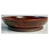 Matching Pair of Handmade Studio Pottery Serving Tray and Bowl