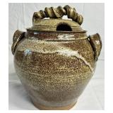 Handmade Studio Pottery Soup Tureen with Ladle and 3 Soup Mugs