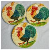 Hand Painted Pep.Bizzarrie Italian Pottery Rooster Collection