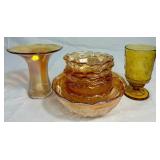 Vintage Marigold Carnival Glass Collection