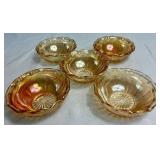 Vintage Marigold Carnival Glass Collection