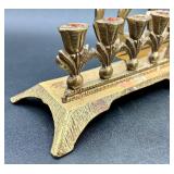 Vintage 9 Candle Brass Menorah